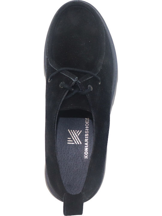 Leather Women's Loafers in Black Color