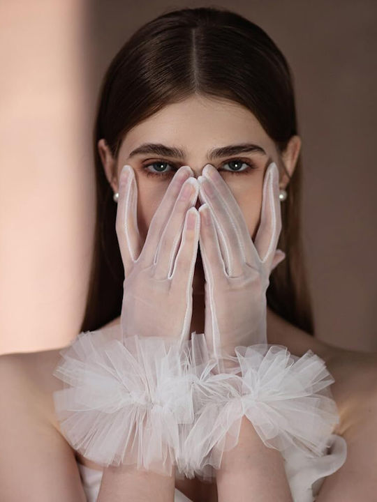 «tulle Gloves» Χειροποίητα Γάντια Tutu Πρακτική Να Απογειωθεί Bridal Look Σου