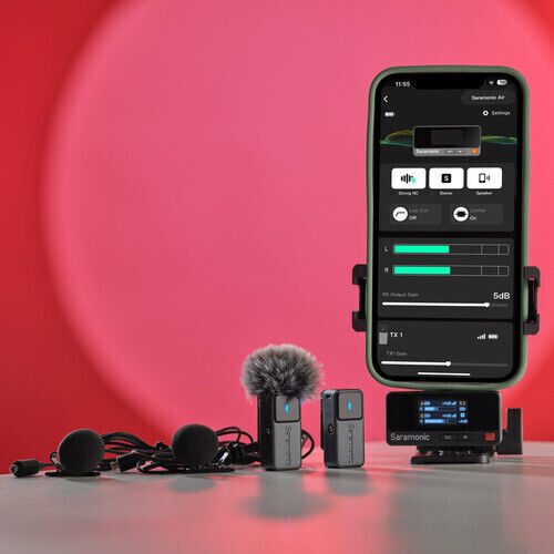 Saramonic Air 2-Person Set Wireless Microphone Flyout Journalistic