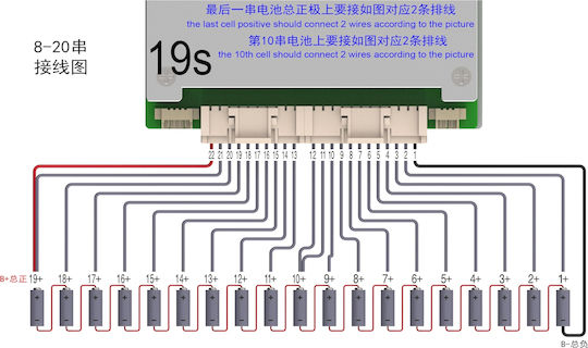 ANT BMS 8-20s 130a Kontinuierliche Entladung 325a Spitzenentladung Eingebaute Bluetooth-Einheit
