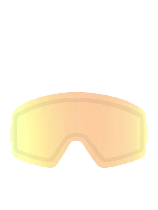 Majesty Μάσκα Σκι & Snowboard Ενηλίκων Μαύρη με Φακό σε Μαύρο Χρώμα