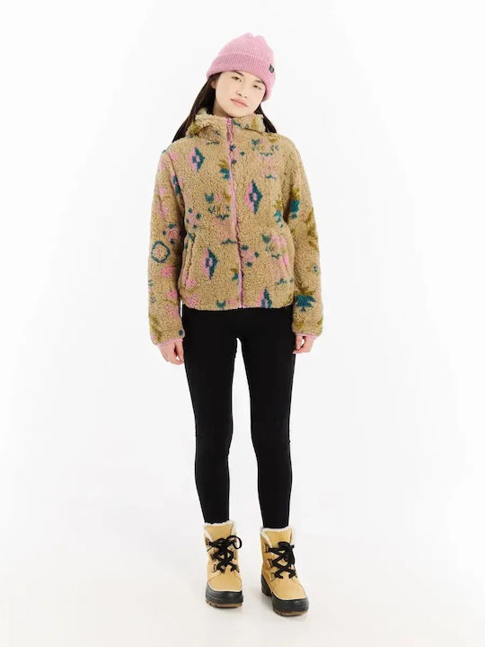 Παιδική Ζακέτα Fleece με Κουκούλα Vintage Pink