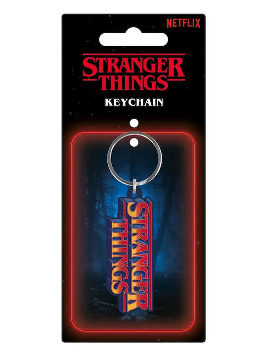 Stranger Things Retro Logo Season 5 Metallic Keychain