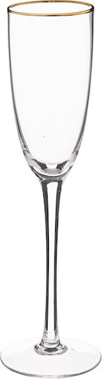 Set de pahare de sampanie din Sticlă Cu picior 250ml 6buc