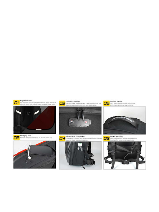 Rucsac pentru călărie Negru 45lt