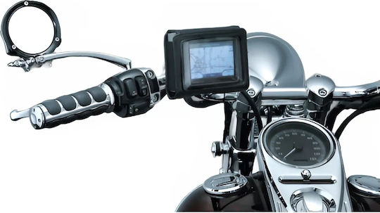 Kuryakyn Halterung GPS Motorrad mit Koffer für Lenkrad