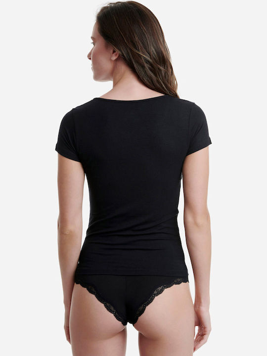 Bamboo Women's Short Sleeve T-Shirt Black