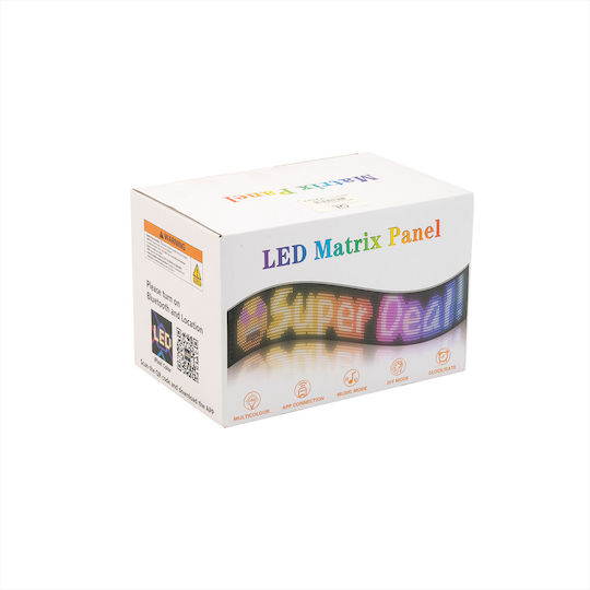 Flexibler Led Matrix Schilder Bluetooth 16×144 Pixel Jn-2853-84