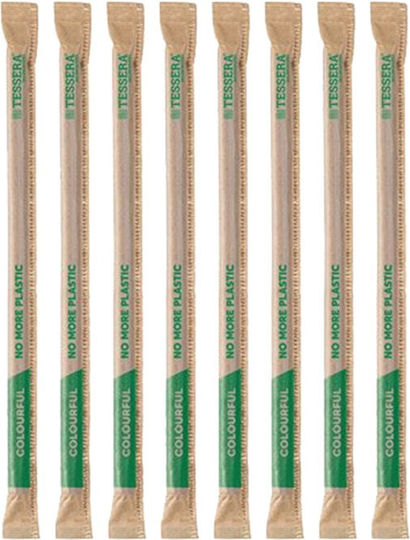 Tessera Χάρτινα Καλαμάκια Freddo 21cm 500τμχ