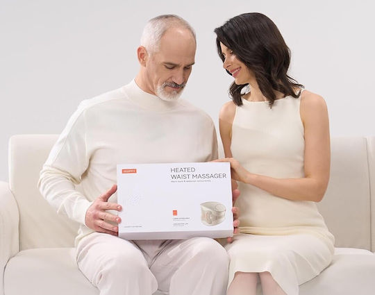 iKeepFit Maxwarm 4.0 Gürtel Massage für die Taille, den Rücken & den Körper mit Vibration und Heizfunktion Weiß W15s