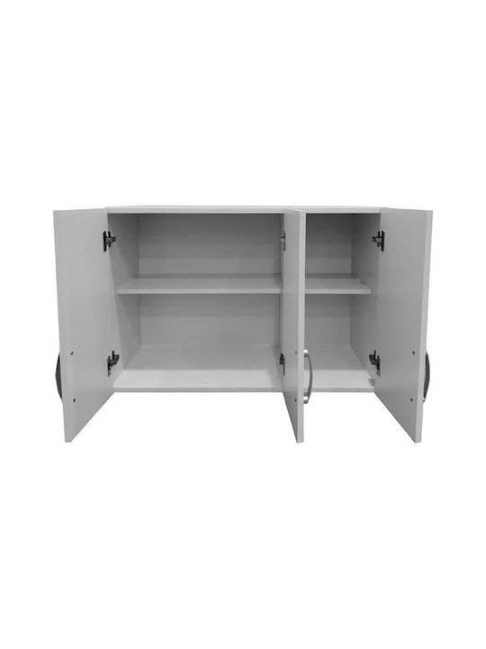 Pakketo Lego Rectangular Loft Closet made of Particleboard White Shade 90x41.5x11cm 383-000068 1pcs