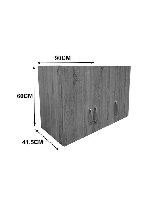 Pakketo Lego Rectangular Loft Closet made of Particleboard White Shade 90x41.5x11cm 383-000068 1pcs