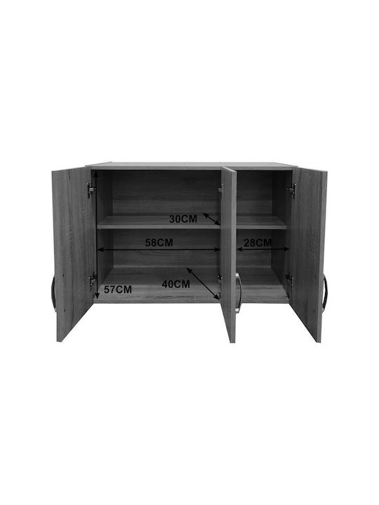 Pakketo Lego Rectangular Loft Closet made of Particleboard White Shade 90x41.5x11cm 383-000068 1pcs