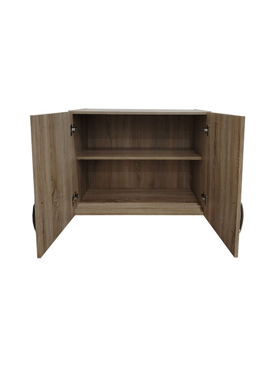 Pakketo Lego Rectangular Loft Closet made of Particleboard Sonoma Shade 79x41.5x13cm 383-000061 1pcs