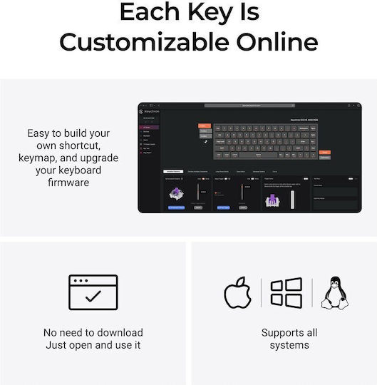 K6 HE Wireless Hall Effect Gaming Keyboard 65% with Magnetic Switches and RGB Lighting K6H-J1 (English US)