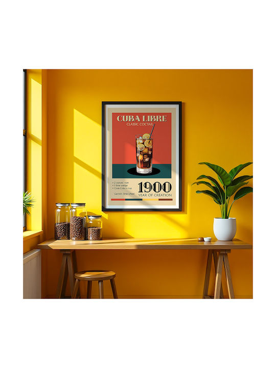 Αφίσα Vintage Cuba Libre Classic Cocktail