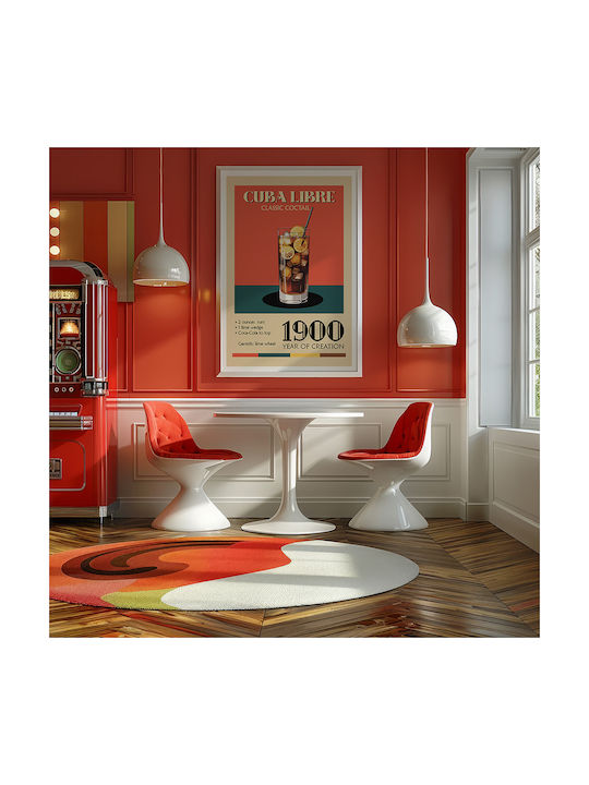 Poster Vintage Cuba Libre Classic Cocktail Pst25378 21cm X 30cm