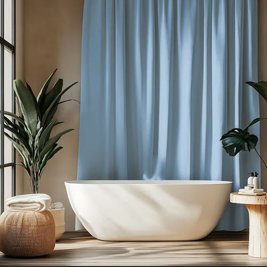 Duschvorhang Stoff Sky Blue