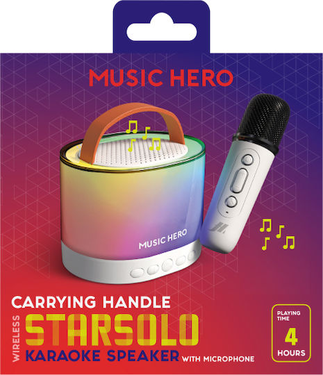 SBS Μικρόφωνο Karaoke Ασύρματο Hero Μπεζ