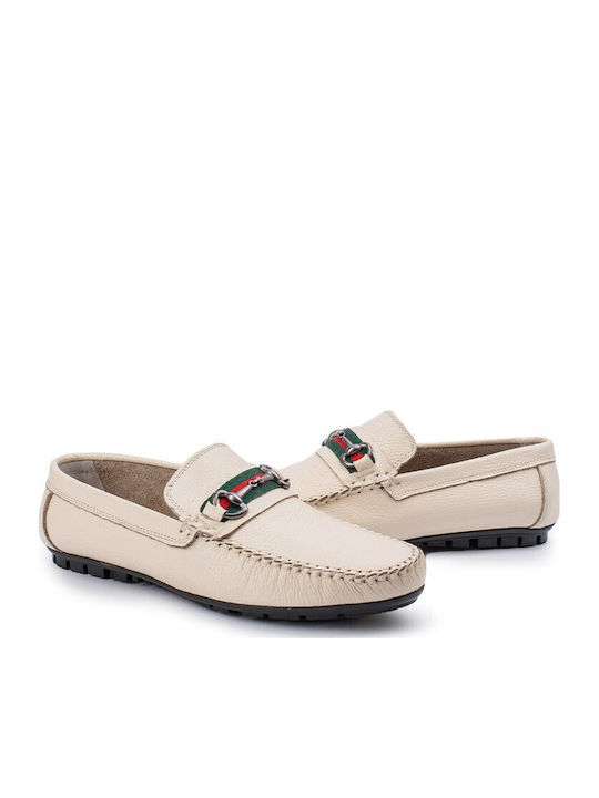 Mocasini barbati in Bej Culori