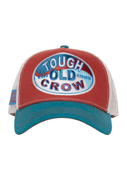 King Kerosin Καπέλο Tough Old Crow Cap Red&blue