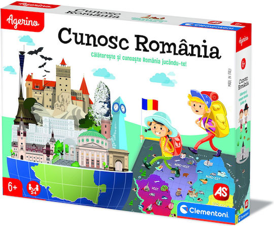 Joc de Societate Agerino Discovering Romania pentru 2-4 Jucători 6+ Ani AS