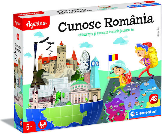 Joc de Societate Agerino Discovering Romania pentru 2-4 Jucători 6+ Ani AS