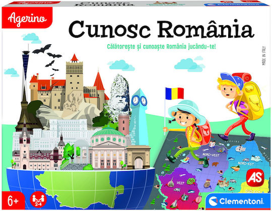 Joc de Societate Agerino Discovering Romania pentru 2-4 Jucători 6+ Ani AS