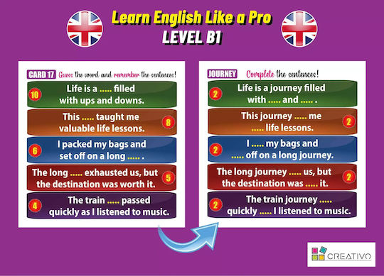 Learn English Like A Pro - Inteligentne Fiszki + Gra (poziom B1)