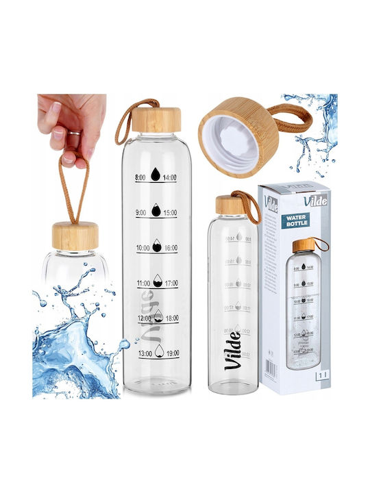 Vilde Αθλητικό Παγούρι 1000ml Διάφανο