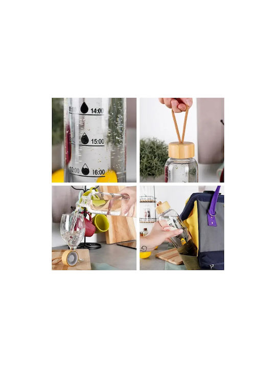 Vilde Αθλητικό Παγούρι 1000ml Διάφανο