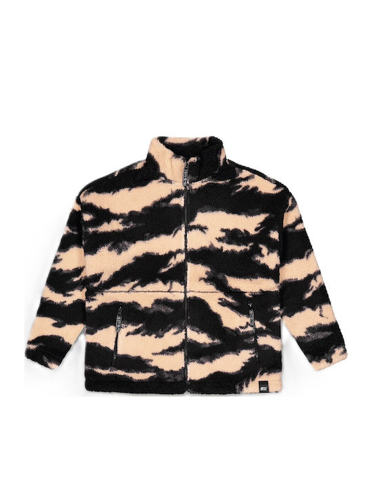 Fleece Jachetă de damă cu Fermoar Shadow Print