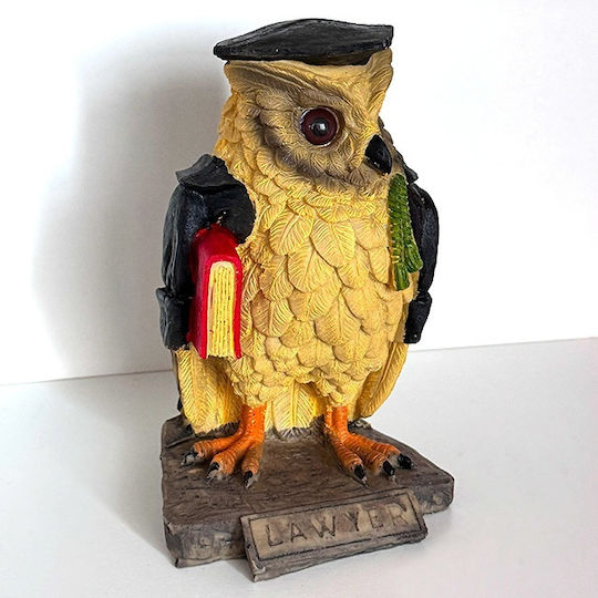 Velve Decorativă Bufniță din Polirășină 19cm 1buc
