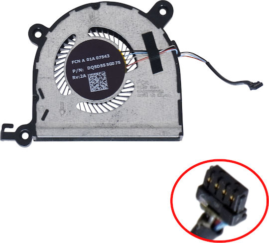 Laptop Fan Lenovo Ideapad Slim 7-14iil05 Yoga Slim 7-14iil05 Dq5d555g075 Dc5v 0.5a