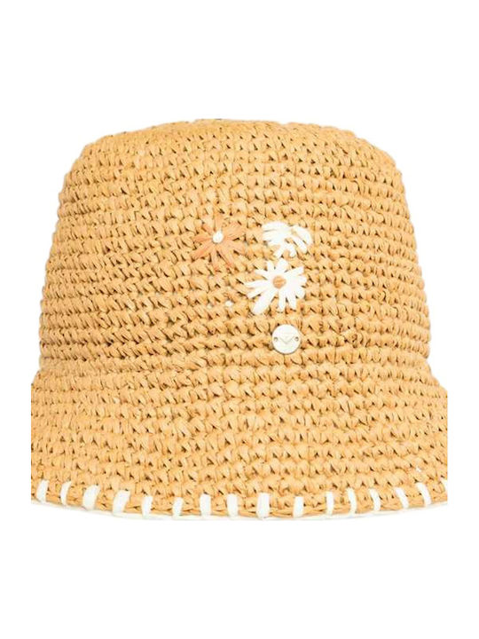 Roxy Wicker Women's Bucket Hat Spotless Sunnies Beige