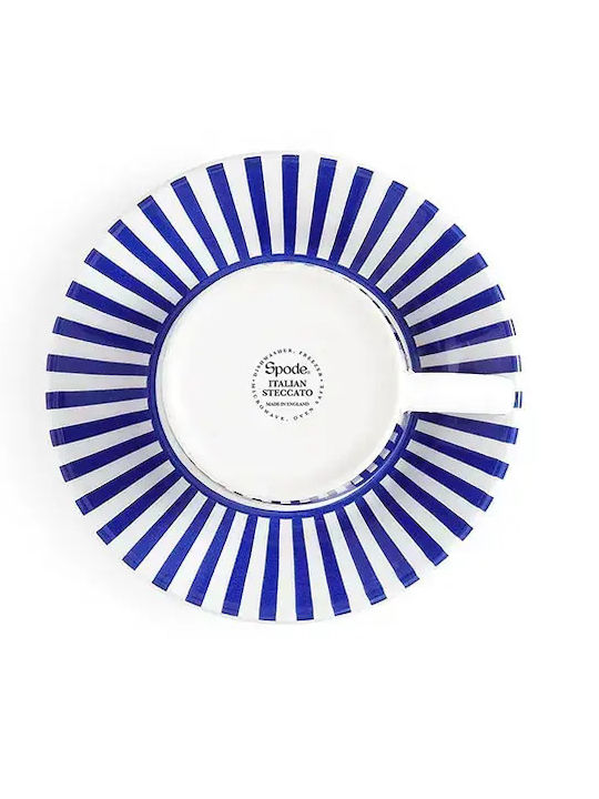Spode Σετ Φλιτζάνια Καφέ Κεραμικά Μπλε 80ml 8τμχ