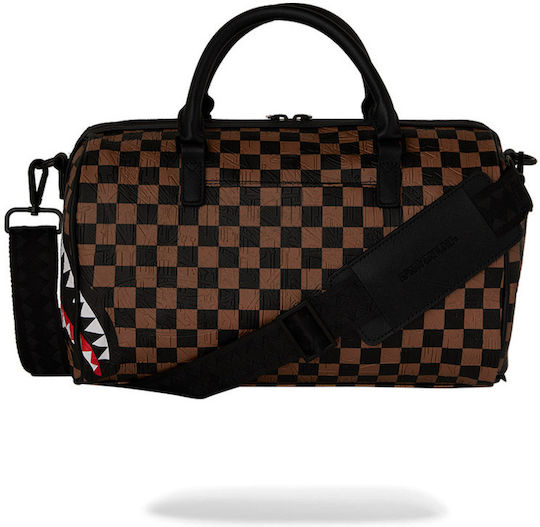 Sprayground Check Sack Voyage Brown Fabric L31xW15xH24cm