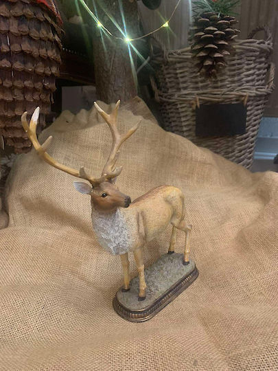 Weihnachtsfigur Keramik Stehende Dekorative Rentier 20 0x6 50x Höhe 25,5cm