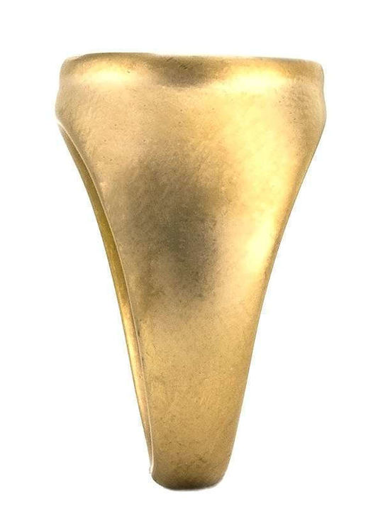 Goldsmith Ανδρικό Δαχτυλίδι από Ατσάλι Επιχρυσωμένο