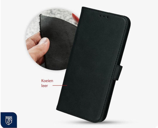 Rosso Deluxe Wallet Δερμάτινο Μαύρο (iPhone 17 Pro Max)