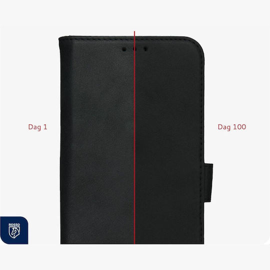 Rosso Deluxe Wallet Δερμάτινο Μαύρο (iPhone 17 Pro Max)