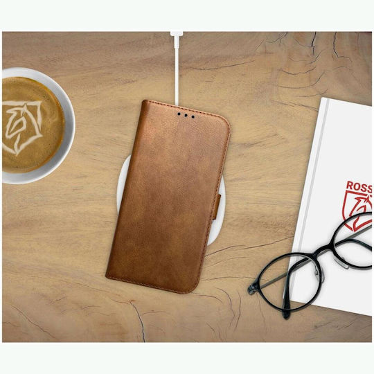 Rosso Element Pu Wallet Δερματίνης Καφέ (Motorola Edge 60 Pro)
