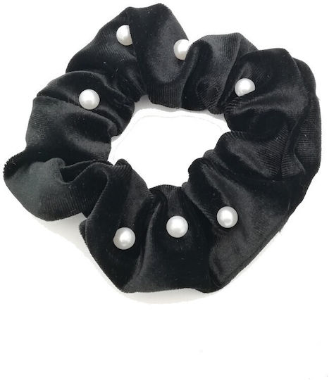 Scrunchie Catifea Perle Violet Deschis