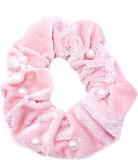 Scrunchie Catifea Perle Violet Deschis