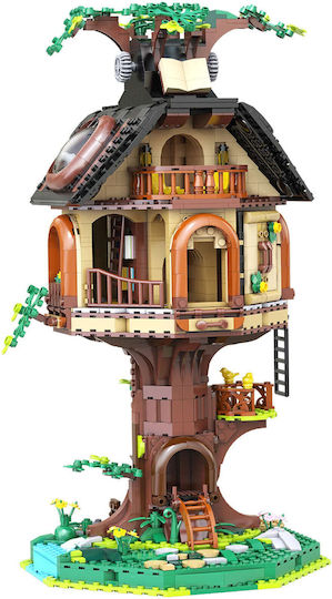 CaDA Bricks Cuburi De Construit Tree House Library Pentru 14+ Ani 1808 Bucăți