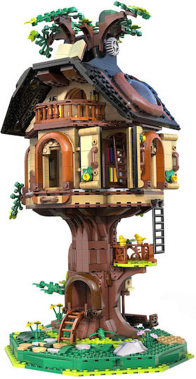 CaDA Bricks Cuburi De Construit Tree House Library Pentru 14+ Ani 1808 Bucăți