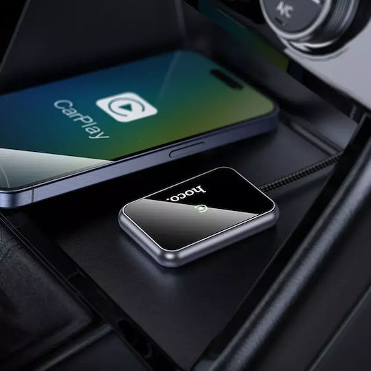Adaptor Wireless Carplay Usb A Usb C Hoco Hu1 – Negru