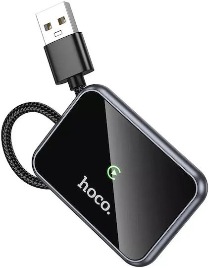 Adaptor Wireless Carplay Usb A Usb C Hoco Hu1 – Negru