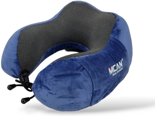 Mcan M-13 Memory Foam Travel Pillow Travel Set Pillow 19x12cm Blue