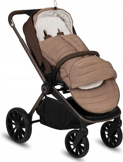 Lionelo Oli Universal Stroller Footmuff Waterproof Brown 45cm